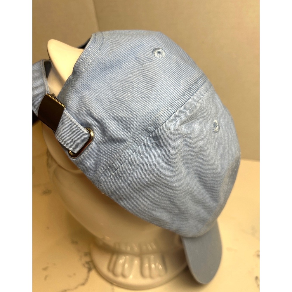 ODD Brand Future Melting Smiley Face Dad Hat – Light Blue Adjustable One Size - Picture 4 of 6